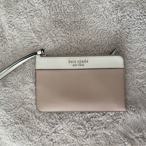 PINK & WHITE WRIST WALLET